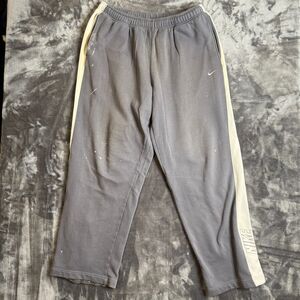 Vintage Y2K Nike Sweatpants Wide Leg Silver Tag XXL Cyber Gray Loose Fit Baggy
